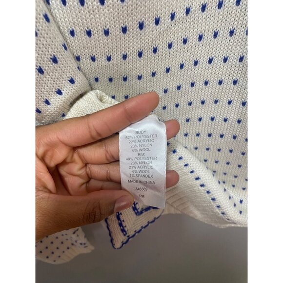 Vintage Appleseed's Fair Isle Nordic High Neck Sweater Women's Petite Size M - Picture 5 of 7